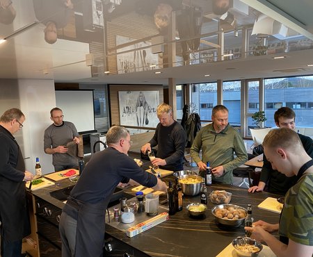 Kochen mit Mitarbeitern 
