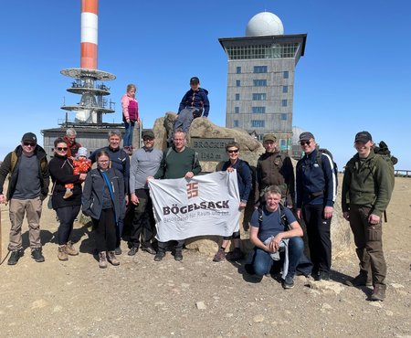 Bild von Mitarbeitern auf den Brocken 