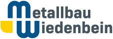 Die Grafik zeigt das Logo der Firma Metallbau Wiedenbein